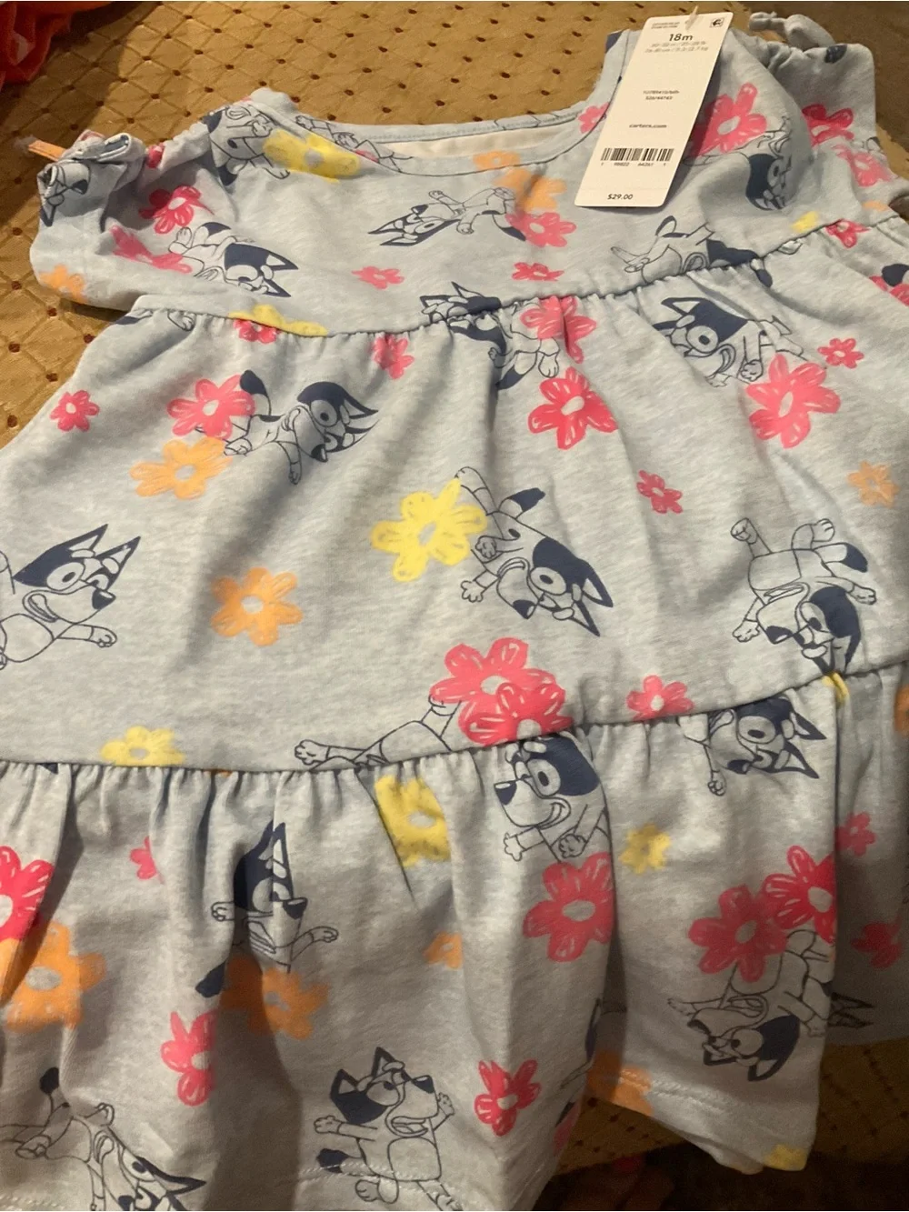 Carter’s Girls Bluey Dress 18 Months New